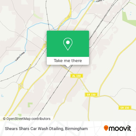 Shears Shars Car Wash Dtailing map