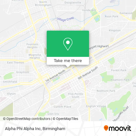 Alpha Phi Alpha Inc map