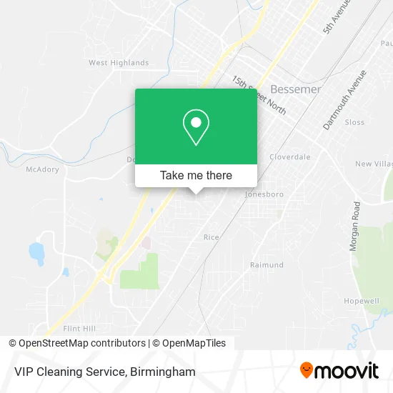 VIP Cleaning Service map