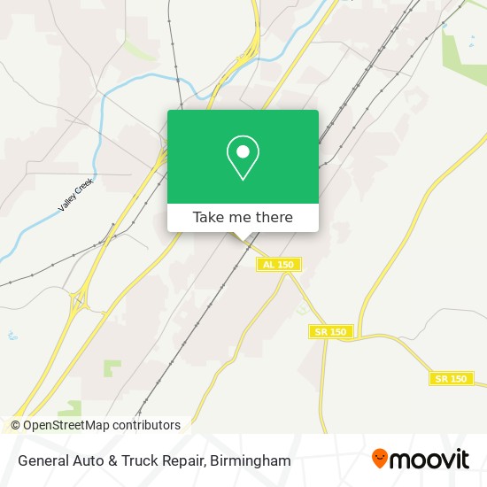 General Auto & Truck Repair map