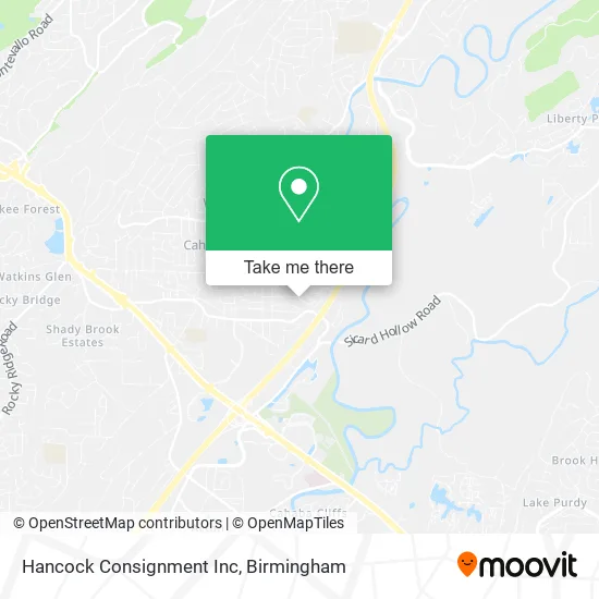 Hancock Consignment Inc map