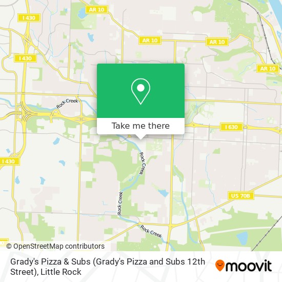 Mapa de Grady's Pizza & Subs (Grady's Pizza and Subs 12th Street)