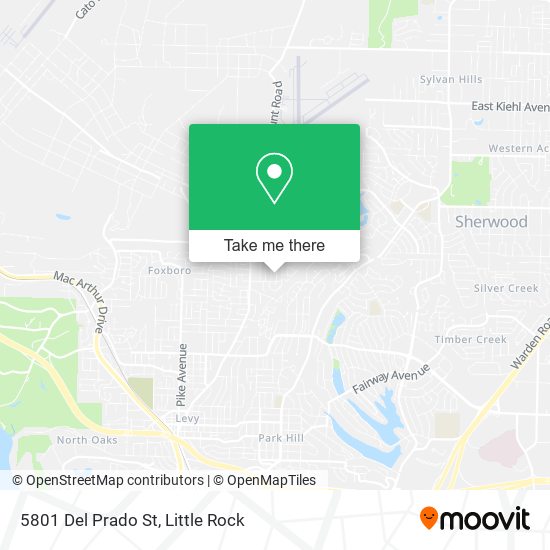 5801 Del Prado St map