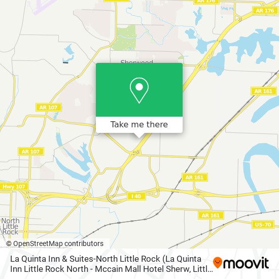 La Quinta Inn & Suites-North Little Rock map