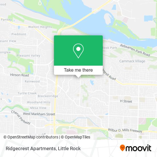 Ridgecrest Apartments map
