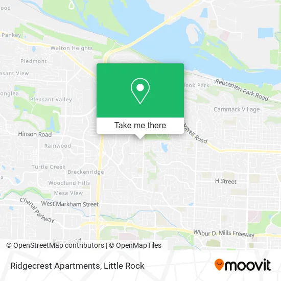 Ridgecrest Apartments map