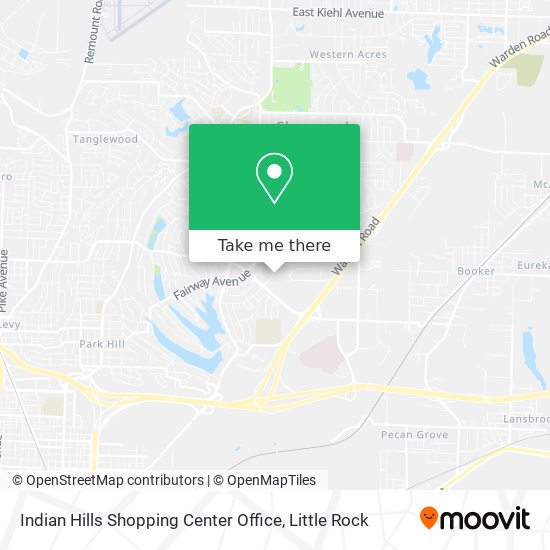 Indian Hills Shopping Center Office map