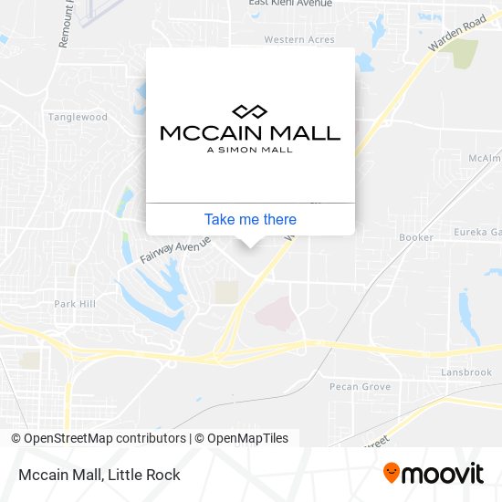 Mapa de Mccain Mall