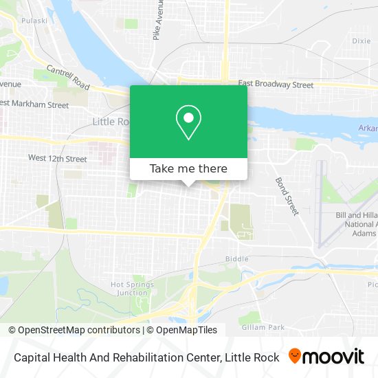 Capital Health And Rehabilitation Center map