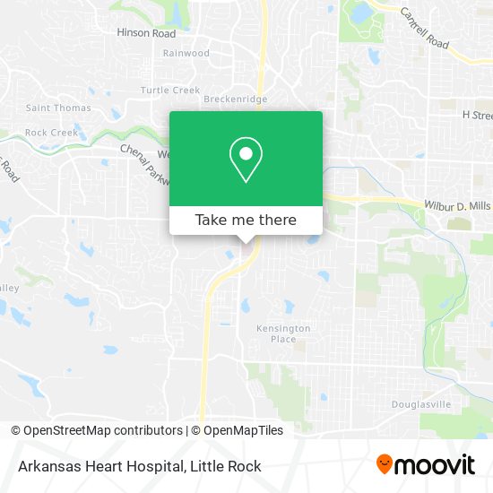 Arkansas Heart Hospital map