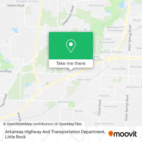 Mapa de Arkansas Highway And Transportation Department