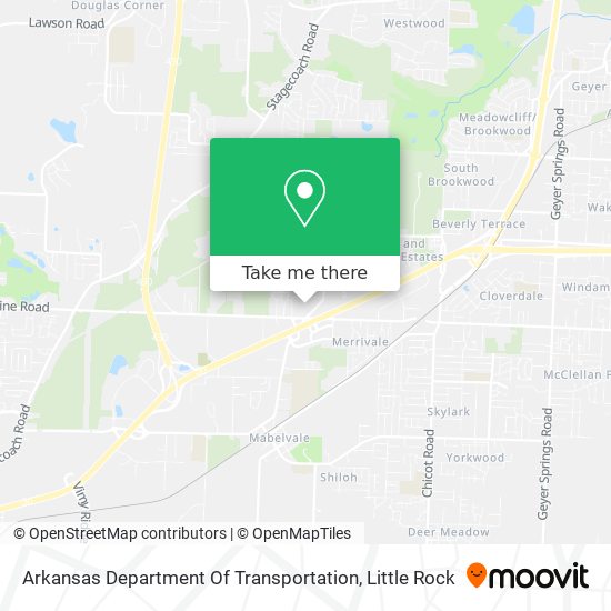 Mapa de Arkansas Department Of Transportation