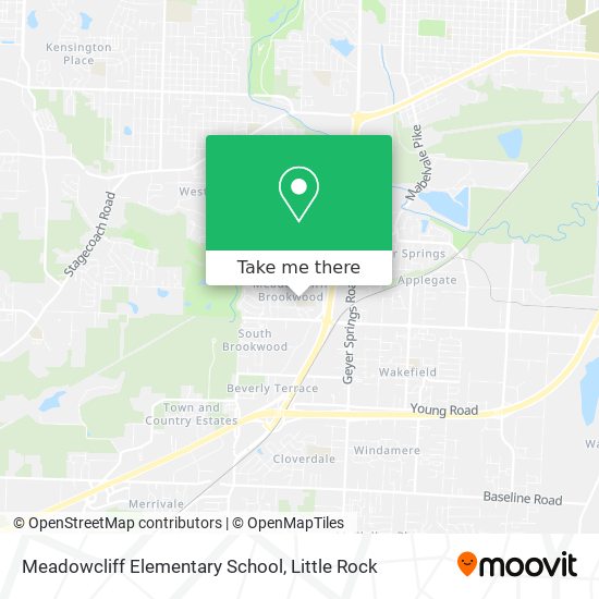 Meadowcliff Elementary School map