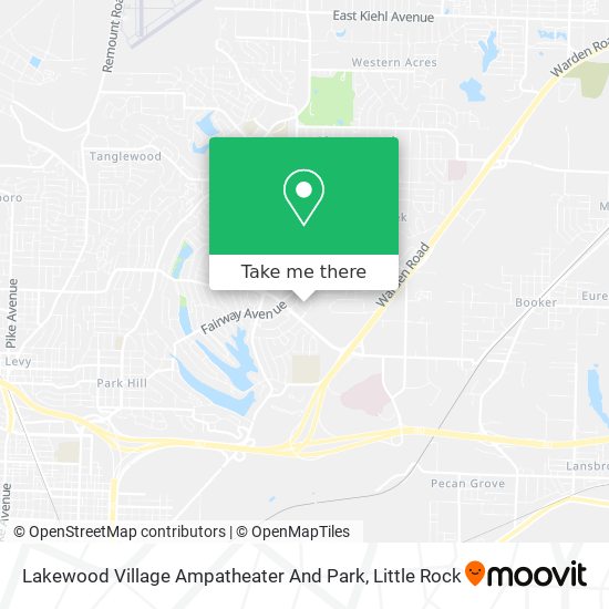 Mapa de Lakewood Village Ampatheater And Park