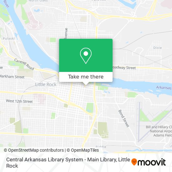 Central Arkansas Library System - Main Library map