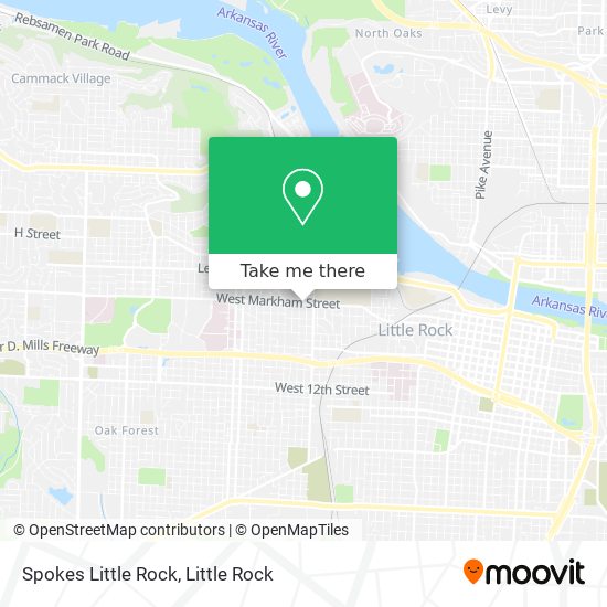 Spokes Little Rock map