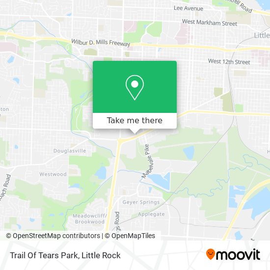Trail Of Tears Park map