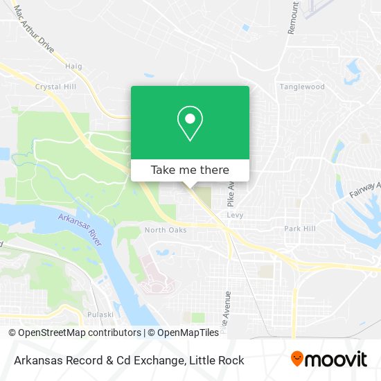 Arkansas Record & Cd Exchange map