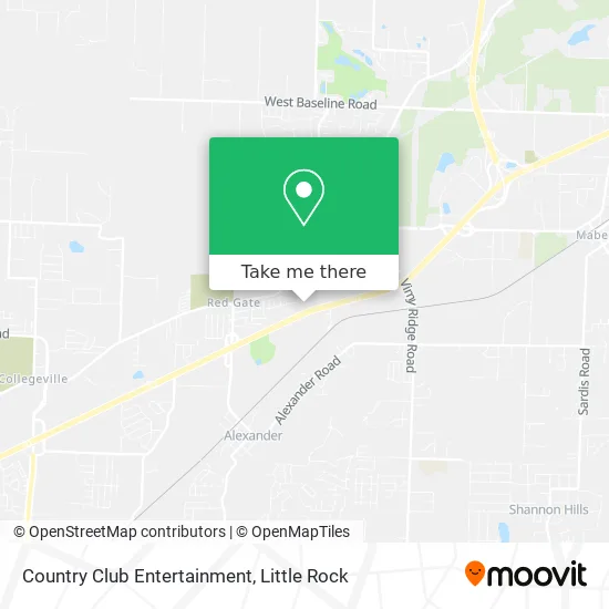 Country Club Entertainment map