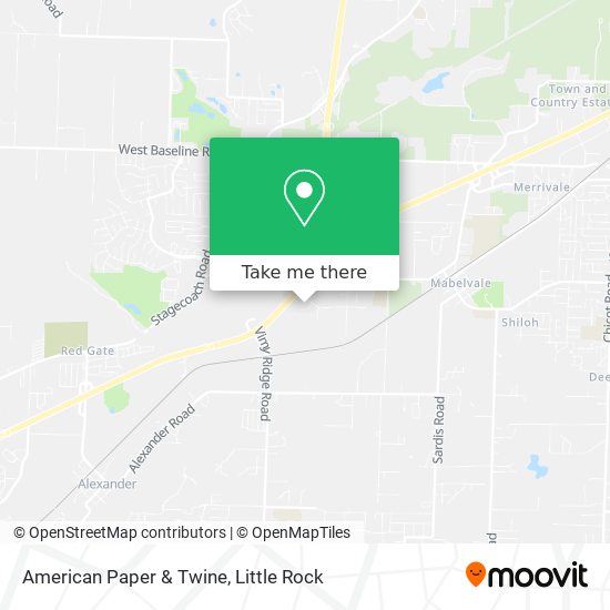 American Paper & Twine map