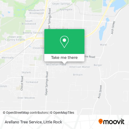 Arellano Tree Service map