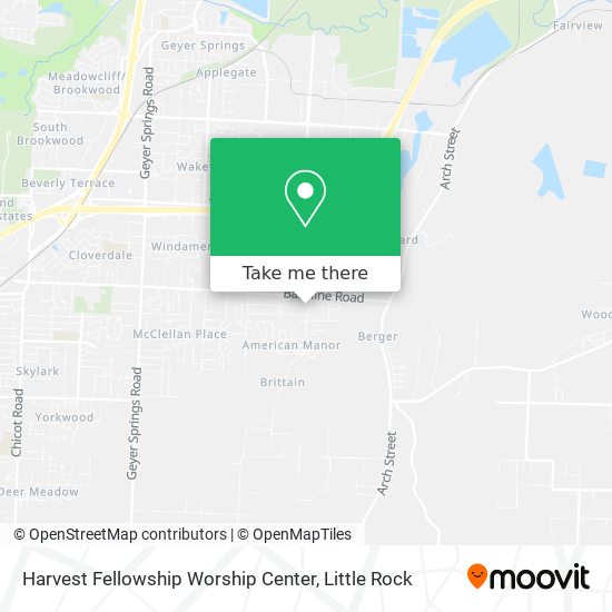 Harvest Fellowship Worship Center map