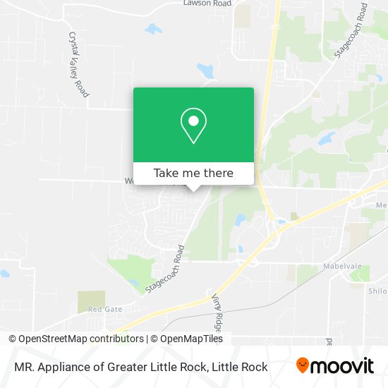 Mapa de MR. Appliance of Greater Little Rock