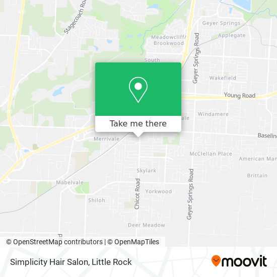 Mapa de Simplicity Hair Salon