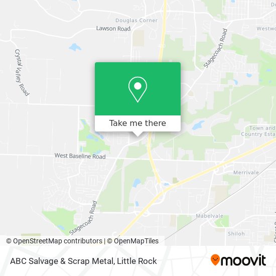 Mapa de ABC Salvage & Scrap Metal