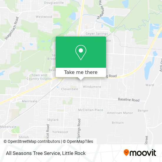 All Seasons Tree Service map