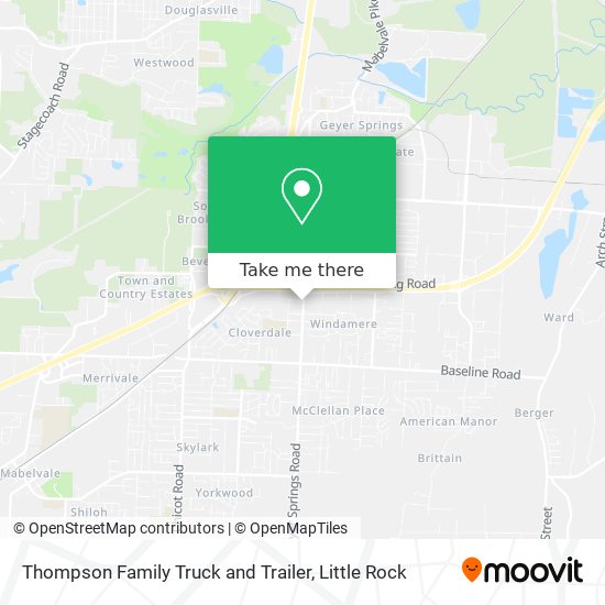 Mapa de Thompson Family Truck and Trailer