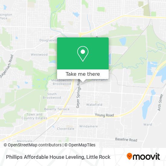 Mapa de Phillips Affordable House Leveling