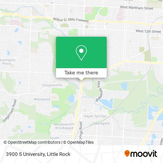 3900 S University map