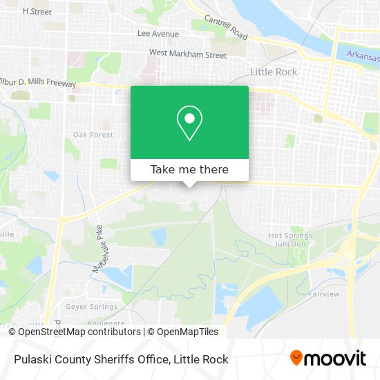 Pulaski County Sheriffs Office map