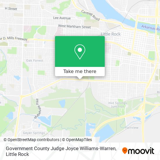 Mapa de Government County Judge Joyce Williams-Warren