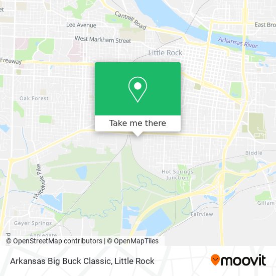 Arkansas Big Buck Classic map