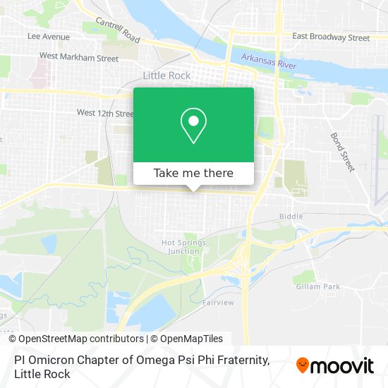 PI Omicron Chapter of Omega Psi Phi Fraternity map