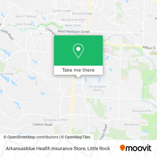 Mapa de Arkansasblue Health Insurance Store