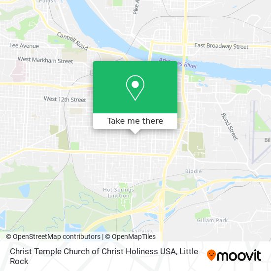 Christ Temple Church of Christ Holiness USA map