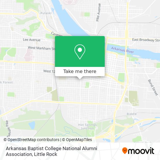 Mapa de Arkansas Baptist College National Alumni Association