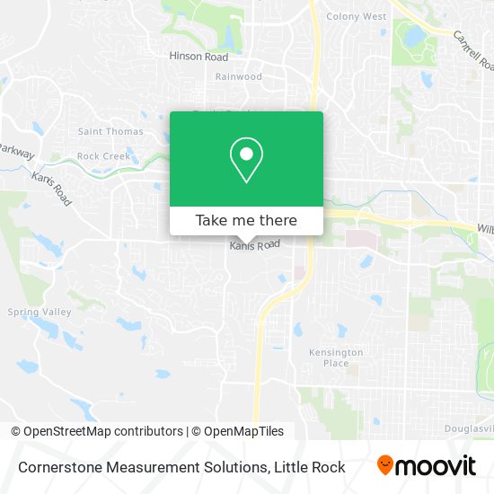 Mapa de Cornerstone Measurement Solutions