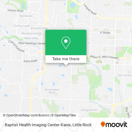 Mapa de Baptist Health Imaging Center-Kanis