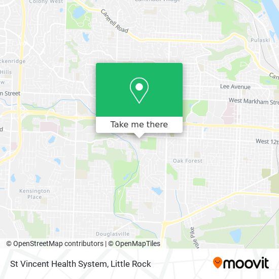 St Vincent Health System map