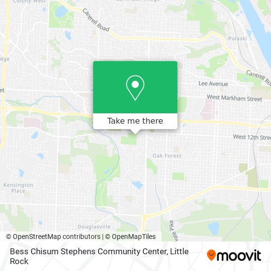 Bess Chisum Stephens Community Center map