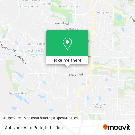 Autozone Auto Parts map