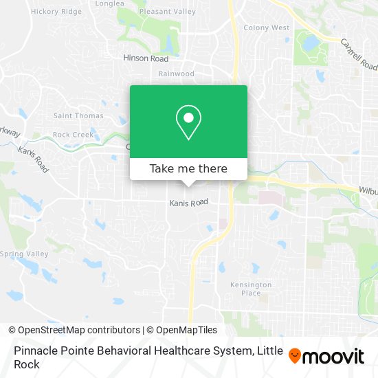 Pinnacle Pointe Behavioral Healthcare System map