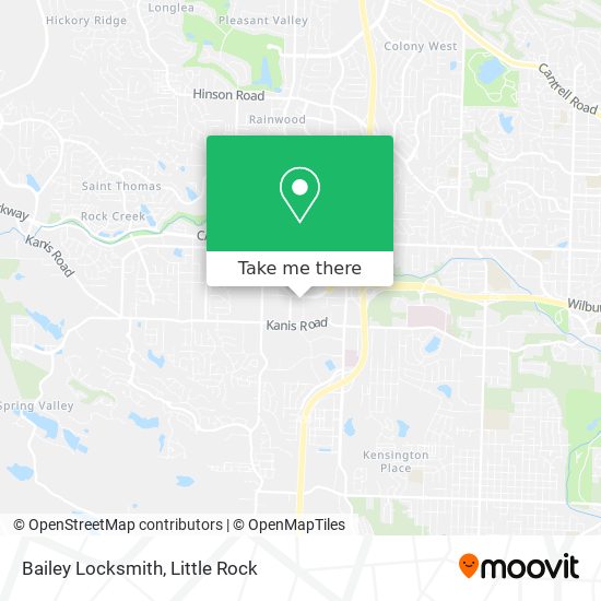 Bailey Locksmith map