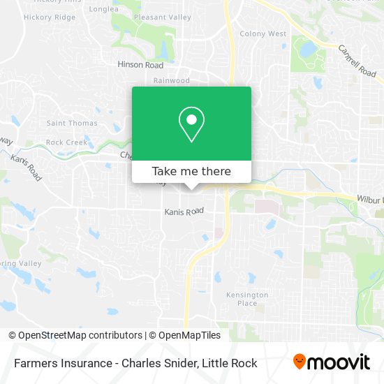 Mapa de Farmers Insurance - Charles Snider