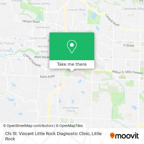 Chi St. Vincent Little Rock Diagnostic Clinic map