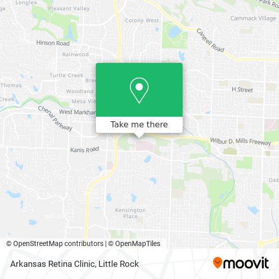 Arkansas Retina Clinic map